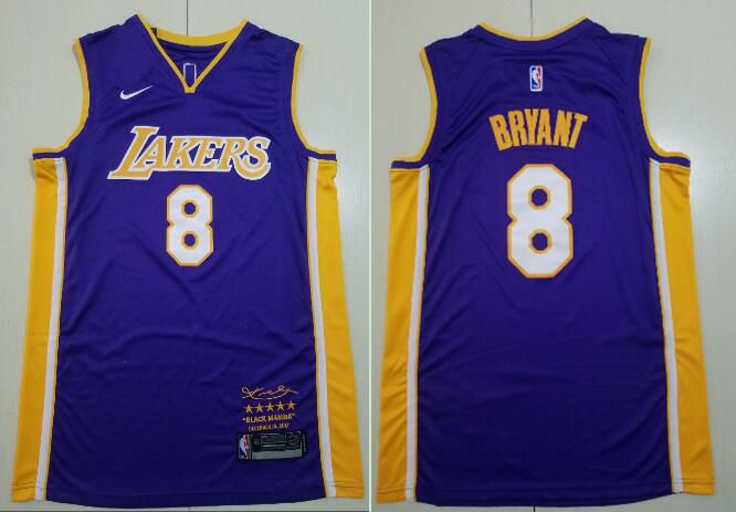 Men Los Angeles Lakers 8 Bryant purple Game Nike NBA Jerseys
